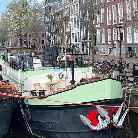 Skinny Bridge Houseboat Amstel View Amsterdam